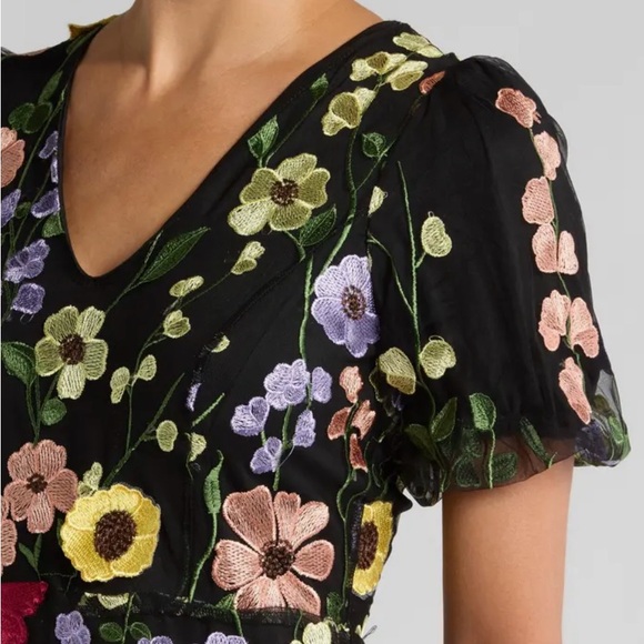 Adelyn Rae Floral Embroidered Sheath Dress - Picture 3 of 3